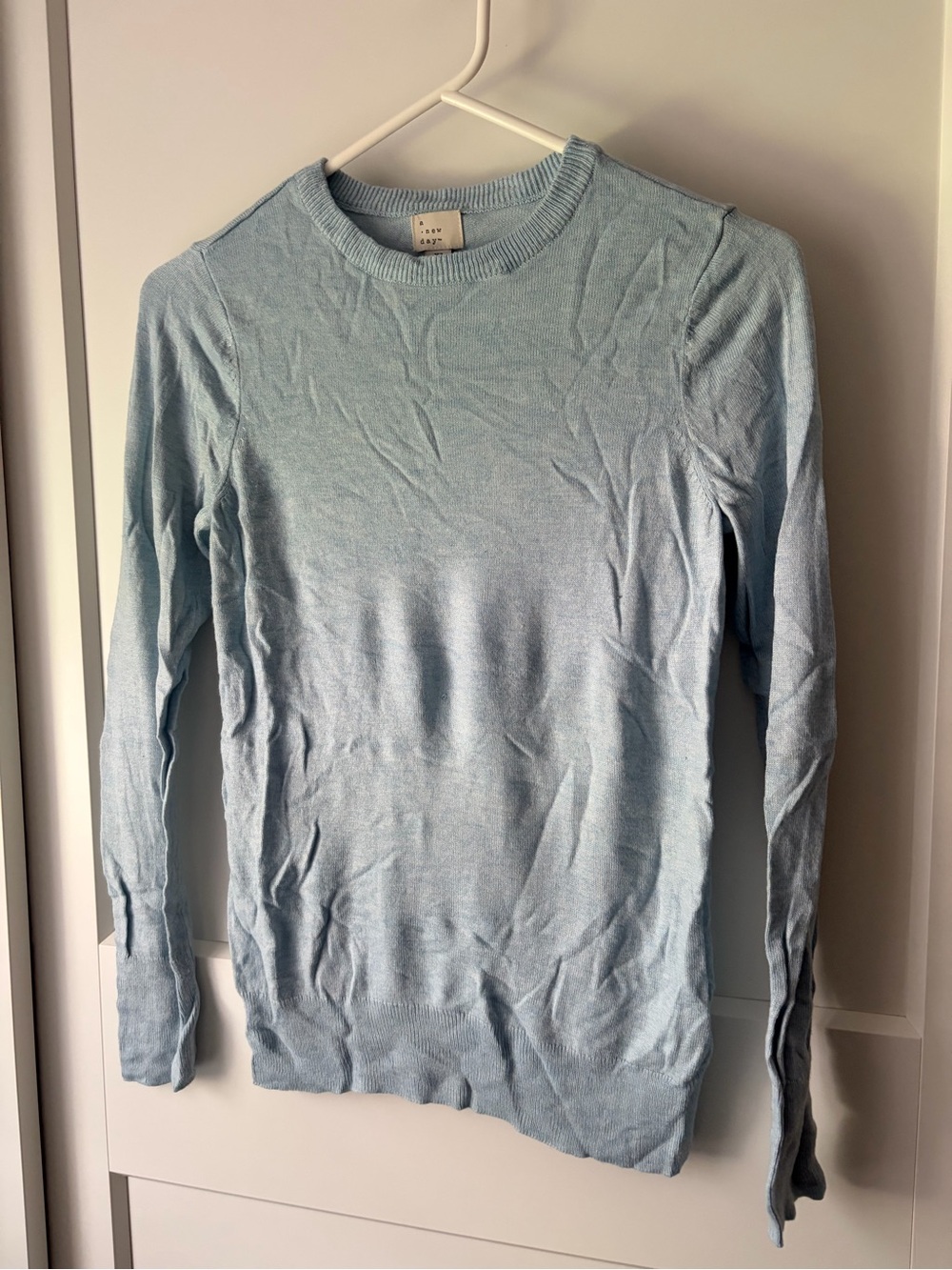 a new day Pale Blue Crewneck Sweater - xs